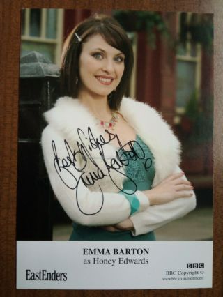 Emma Barton Honey Edwards Eastenders Hand Signed Autograph Cast Card Post