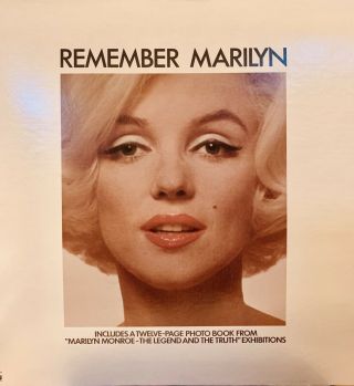 Remember Marilyn Monroe Lp Vinyl Album 1972 With 12 Page Photo Book Insert