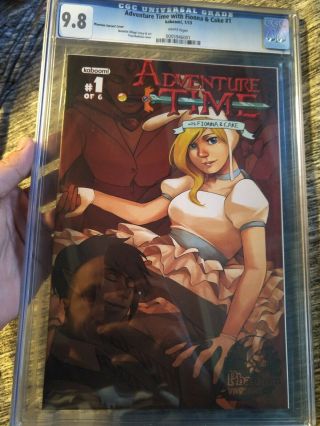 Adventure Time With Fionna And Cake 1 Phantom Variant Cover Cgc 9.  8 White