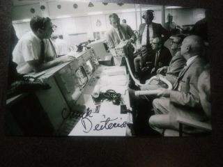 Charles F.  Deiterich Hand Signed Autograph 4x4 Photo Nasa Mission Control Apollo