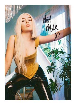 Ava Max Autograph Signed Pp Photo Poster