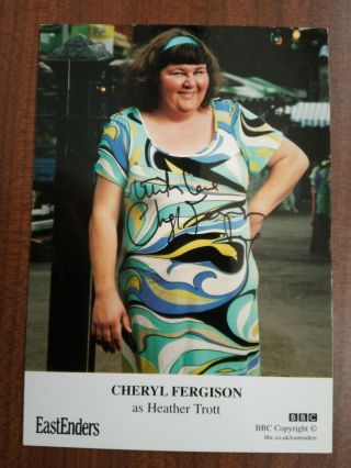 Cheryl Fergison Heather Trott Eastenders Hand Signed Autograph Cast Card