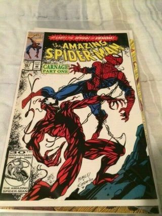 Spiderman 361,  362,  And 363 1st,  2nd,  And 3rd Appearance Of Carnage