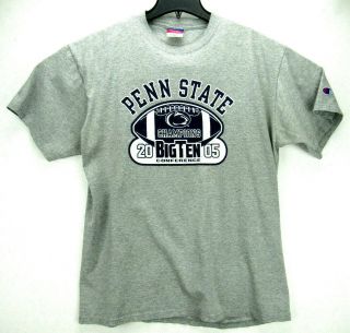 2005 Champion Mens Size Xl Penn State Nittany Lions Big Ten Champions T Shirt