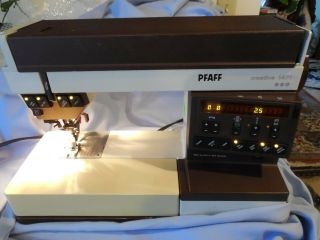 Pfaff Creative 1471 Sewing Machine W Walking Foot & Attachments For Restoration