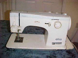 Vintage Elna Elnasuper Sewing Machine,  No Pedal