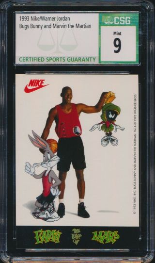 1993 Nike Warner Brothers Michael Jordan Bugs Bunny Marvin The Martian Csg 9