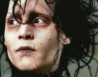 Johnny Depp - Edward Scissorhands Autographed Signed A4 Pp Poster Photo Print