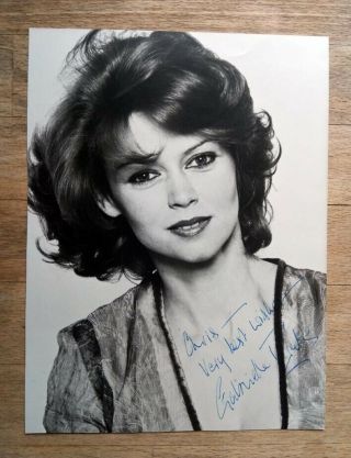 Gabrielle Drake Lovely Signed Photo 1980s,  Tv Actress,  Ufo,  The Brothers