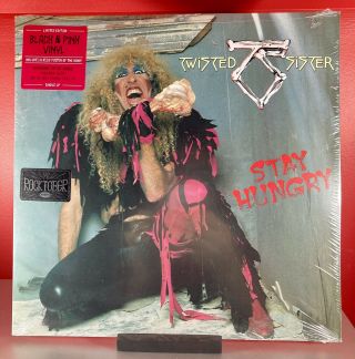 Twisted Sister Stay Hungry Limited Black & Pink Vinyl Lp Dee Snider Reissue Oop