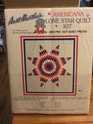 Aunt Martha’s Lone Star Quilt Kit (in)