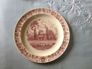 Wedgwood Plate Monticello Home Of Thomas Jefferson