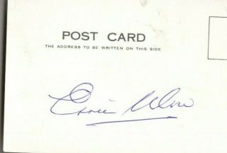 Ernie Wise ( (deceased) Tv Film And Theatre Star Hand Signed Card Uk Post