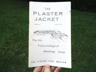 1976 Plaster Jacket Florida State Museum Publication Fossils Paleontology Book @