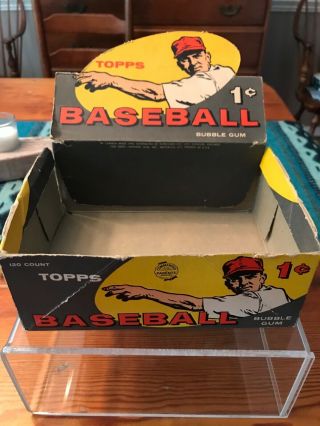 1959 Topps Baseball “1 Cent” Empty Display Box “extremely Rare”
