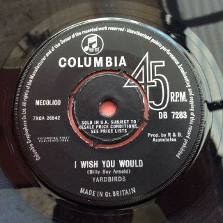 THE YARDBIRDS : I Wish You Would / A Certain Girl 45 : UK 1964 ISSUE 3