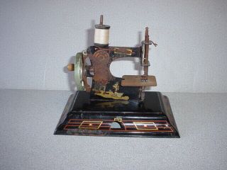 Antique Toy Sewing Machine Casige No.  121 British Zone Germany William Tell