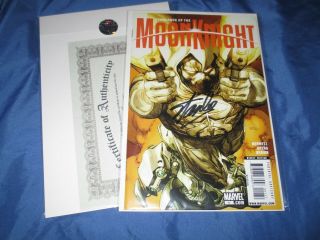 Vengeance Of Moon Knight 1 Signed Comic By Stan Lee W/coa Avengers
