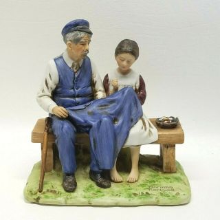 1979 Norman Rockwell Museum Figurine " The Lighthouse Keepers Daughter "