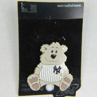 Mlb York Yankees Teddy Bear Pin Logo Hat Tie Tack Major League Baseball