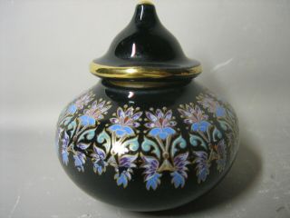 Hand Made In Greece Fragrance Scent Bottle / Miniature Lidded Jar