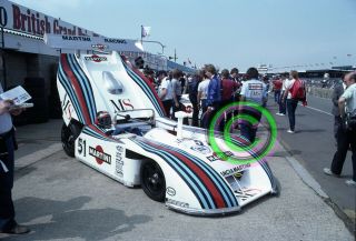 Racing 35mm Slide F1 Ghinzani/t.  Fabi - Lancia 1982 Silverstone 6 Hours
