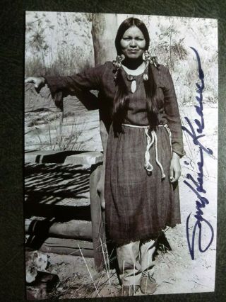 Geraldine Keams Authentic Hand Signed Autograph 4x6 Photo - Navajo Indian Actress