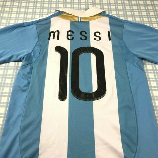 Argentina Afa Soccer Jersey Lionel Messi 10 Mens Small