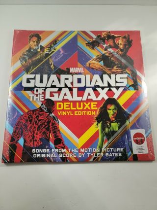 Guardians Of The Galaxy Deluxe Vinyl Edition Red Yellow Swirl 2 Lp Target