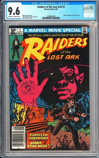 Raiders Of The Lost Ark 1 Cgc 9.  6 Wp 1981 3798463018 Movie Newsstand Edition