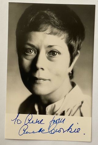 Annette Crosbie (one Foot In The Grave) Handsigned Photograph 5.  5 X 3.  5.