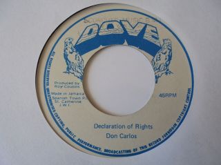 Don Carlos Declaration Of Rights Dove Uk 80 