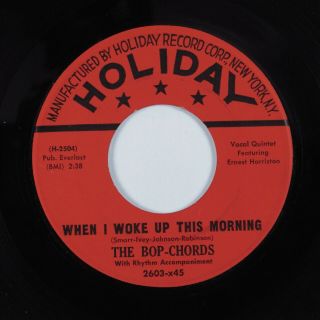 R&b Doo Wop 45 Bop - Chords When I Woke Up This Morning Holiday Hear