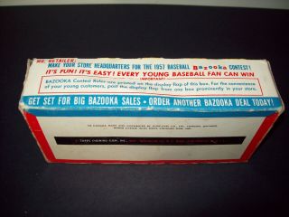 1957 Topps 5¢ dated empty wax display box G/VG tough 6