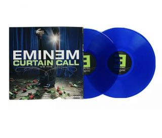 Eminem - Curtain Call The Hits Target Exclusive Blue Vinyl 12 " Lp Record