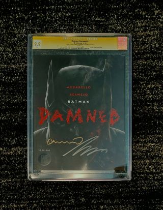 Batman: Damned 1 Cgc 9.  9 Signed By Brian Azzarello And Lee Bermejo