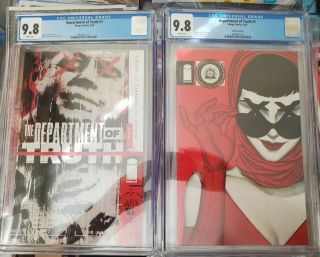 Department Of Truth 1 Cgc 9.  8 Cover A,  B Jenny Frison 1st Print