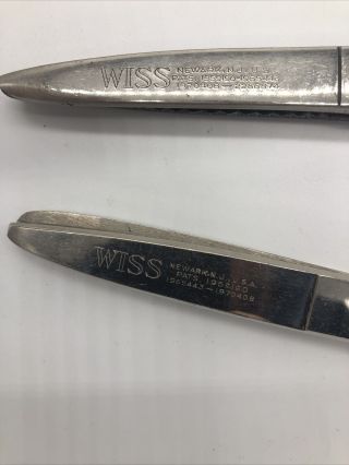 Vintage J.  Wiss Pinking Shears Scissors 1970408 & 1965443 TWO PAIR 2