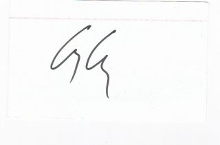 George Clooney Signed Autograph - Ocean 