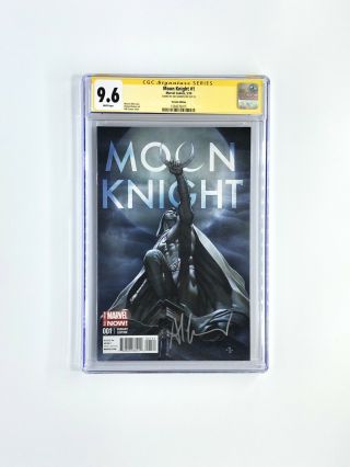 Moon Knight 1 Signed By Adi Granov Variant Edition 1:50 Cgc 9.  6 Rare