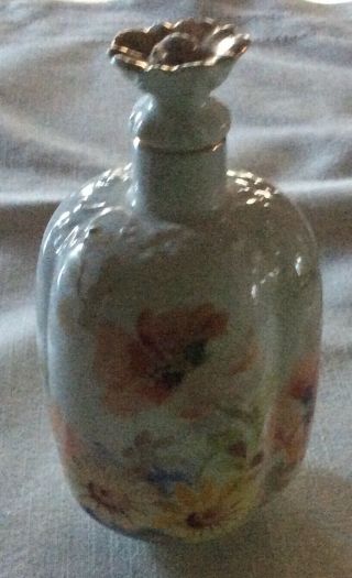 W G Limoges Porcelain Perfume Bottle