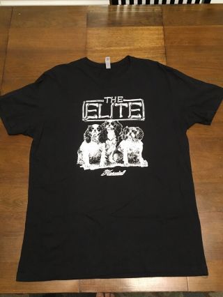 Mens Aew Haoming The Elite Kenny Omega Young Bucks Shirt Size Large Euc Soft