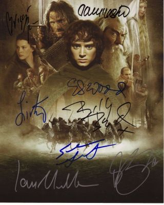 Lord Of The Rings Cast Autograph Signed Pp Photo Poster