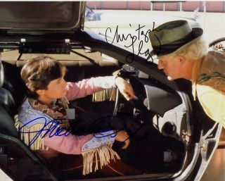 Back To The Future Cast Autograph Signed Pp Photo Poster