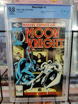 Moon Knight 3 (1981) - Cbcs Grade 9.  8 - 1st Appearance Of Midnight Man