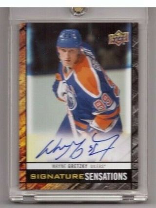 Wayne Gretzky 2012 - 13 Ud Signature Sensations Oilers Ssp Autograph Ss - Wg Auto Sp