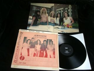 Aerosmith Look Homeward Angel Vinyl Lp Record With Vintage Photo [zap 7868]