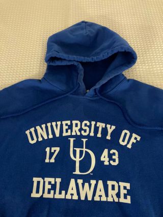 University Of Delaware Blue Hens Hoodie (m) Pre - Owned By Gildan