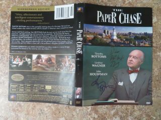 Signed Autographed Dvd Cover The Paper Chase - Lindsay Wagner & Timothy Bottoms