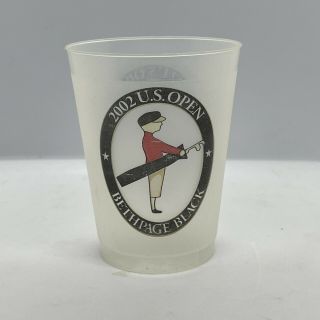 Us Open 2002 Bethpage Black Plastic Beer Cup Golf Usa Pga Tour Tiger Woods Win